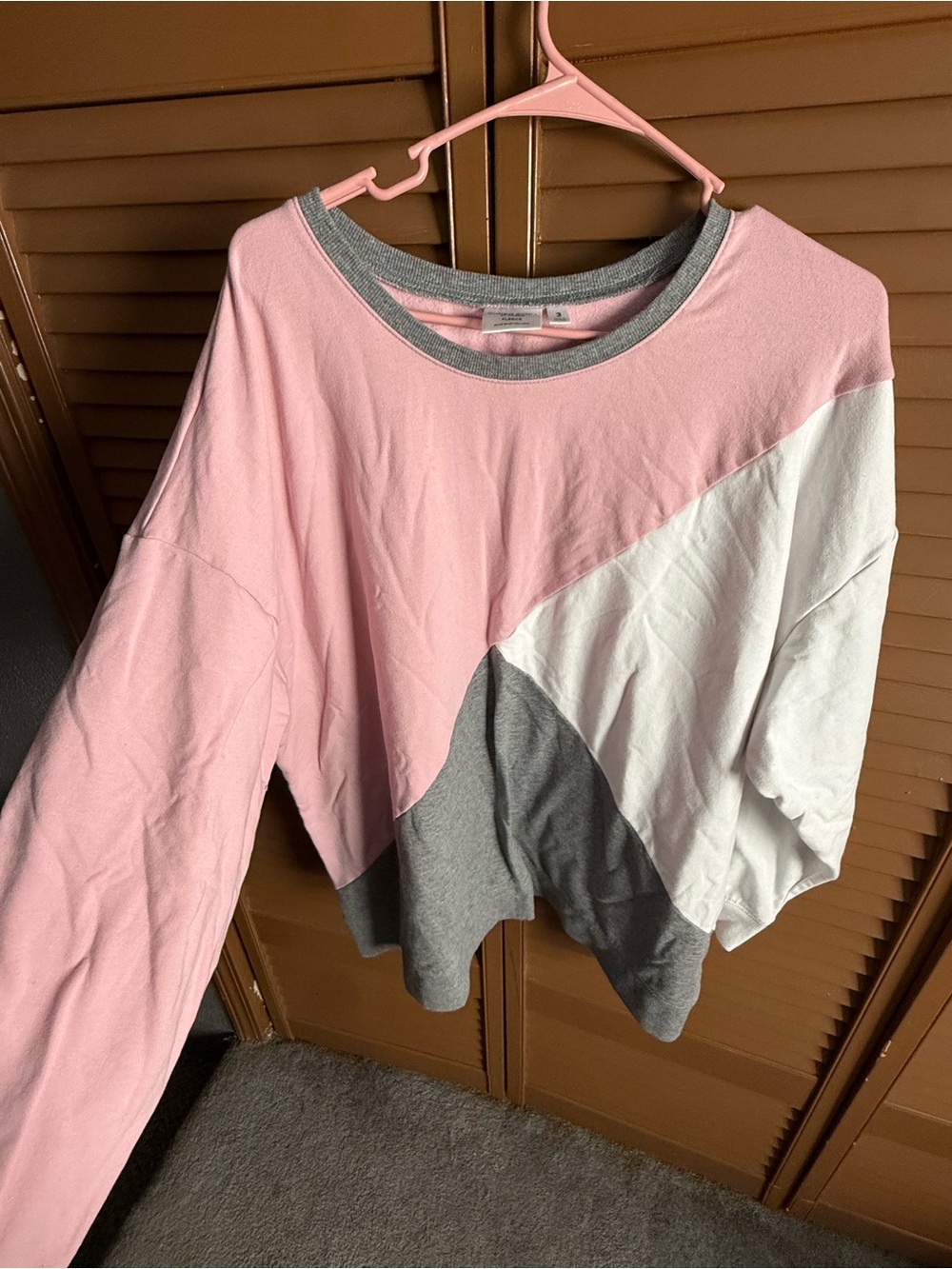 torrid Pink and Gray Fleece Sweatshirt